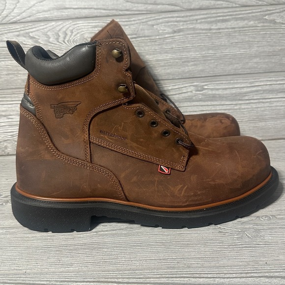Red Wing 4215 Boots Mens 13 D Wide DynaForce 6-inch Waterproof Safety Toe Read B